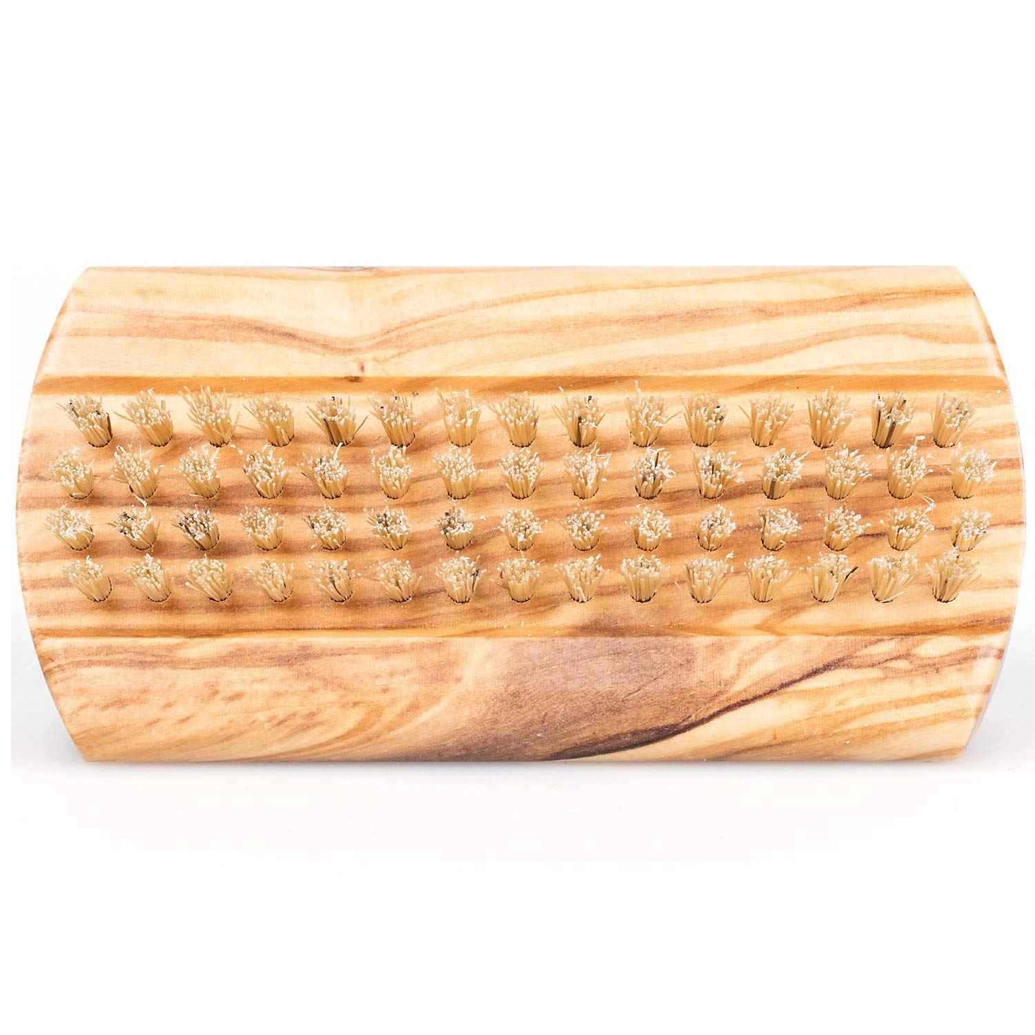 Fendrihan Dual Sided Olivewood Nail Brush with Pure Boar Bristles 3.7" (Made in Germany)