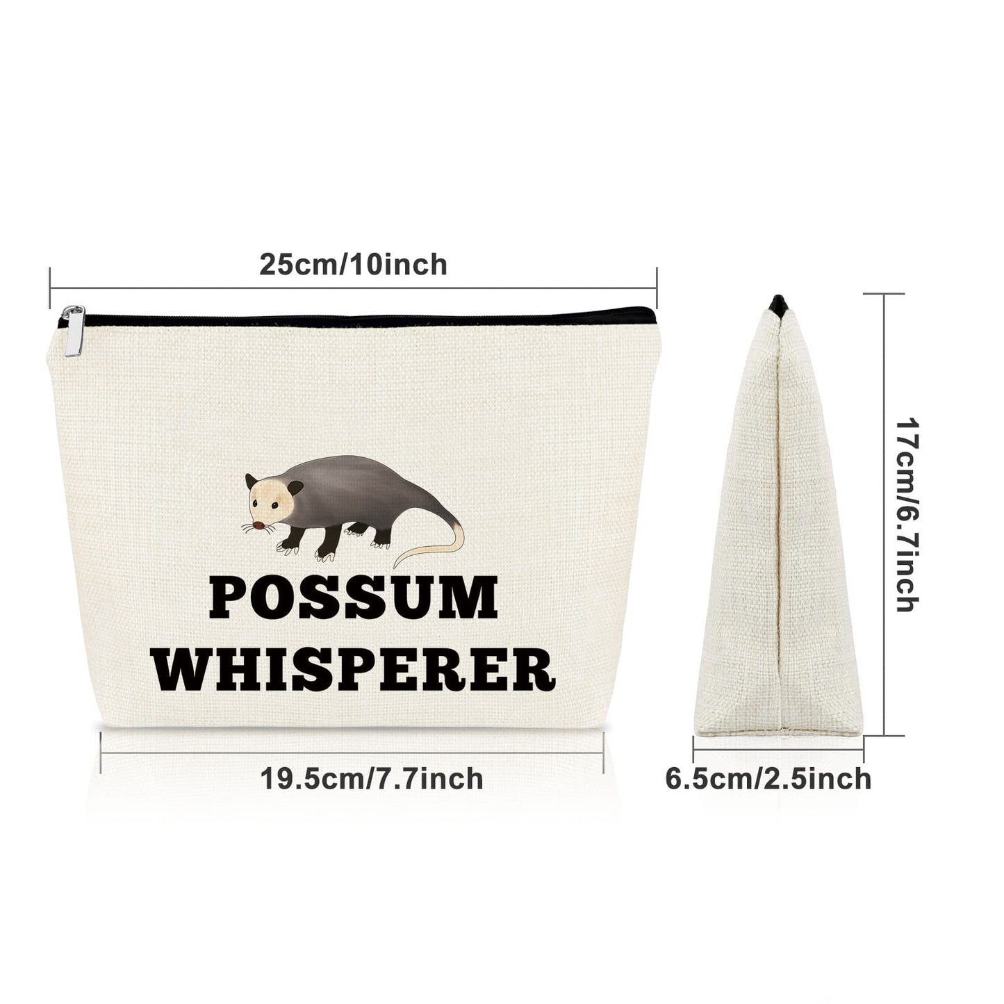 Sazuwu Possum Opossum Gift Possum Animal Lover Gifts Makeup Bag Possum Gift for Women Birthday Gifts for Friend Female Cosmetic Bag Possum Owner Gift Christmas Gifts for Her Cosmetic Travel Pouch