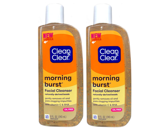 Clean & Clear Morning Burst Facial Cleanser, Original,8 Ounce (Pack of 2)