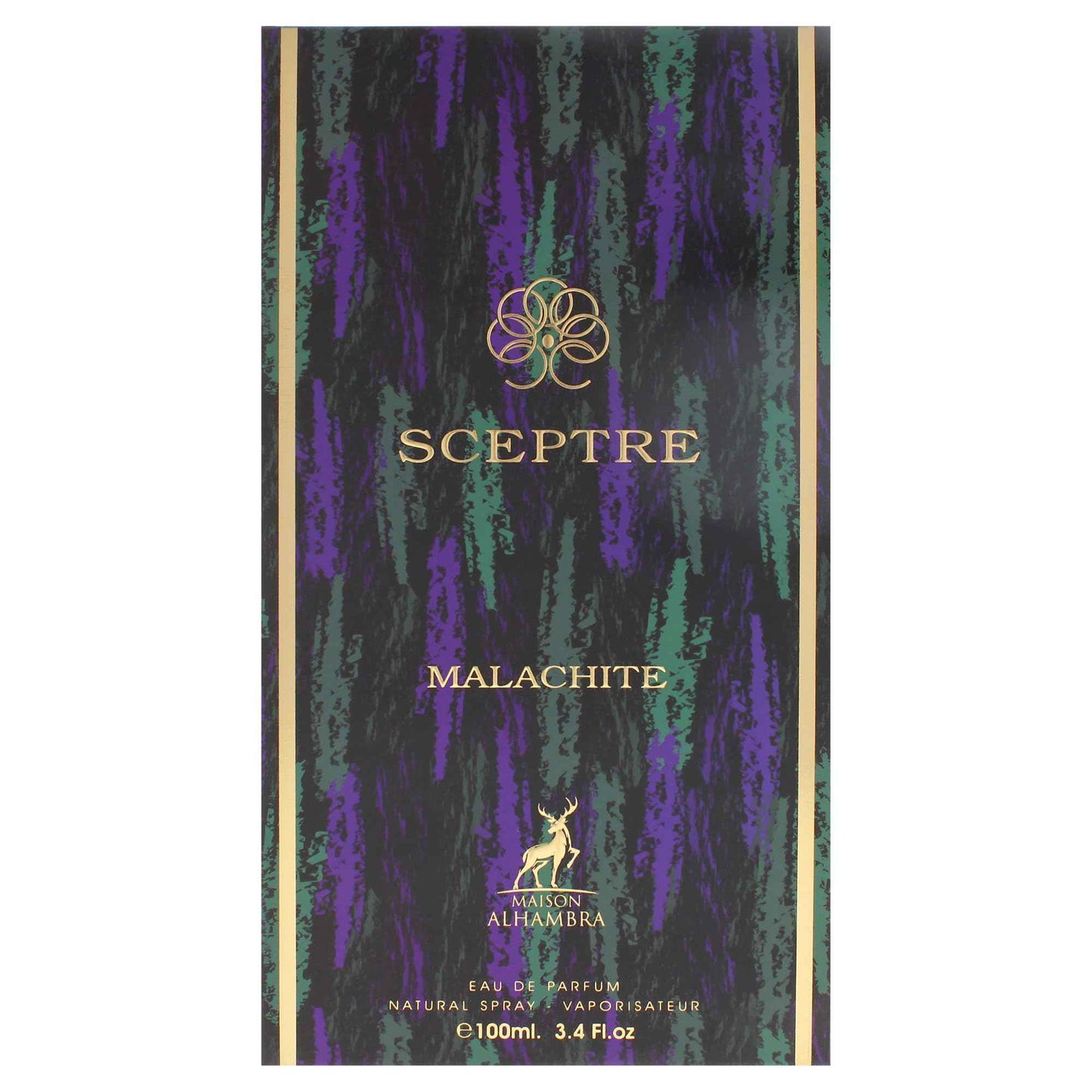 Maison Alhambra Sceptre Malachite for Unisex Eau de Parfum Spray, 3.4 Ounce / 100 ml