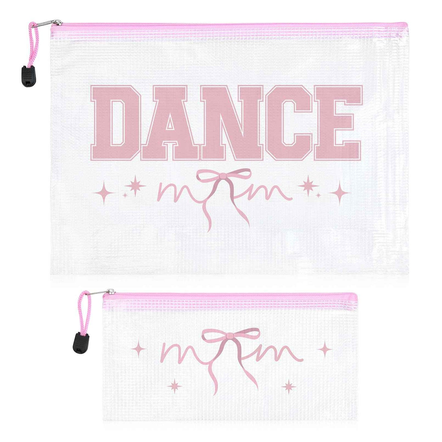 HUGNOW 2 Pcs Cheer Bag Cheer Makeup Bag Gifts Zipper Pouch Snack Makeup Case Cheerleader Accessories Bags Bulk for Cheerleading Party Supplies