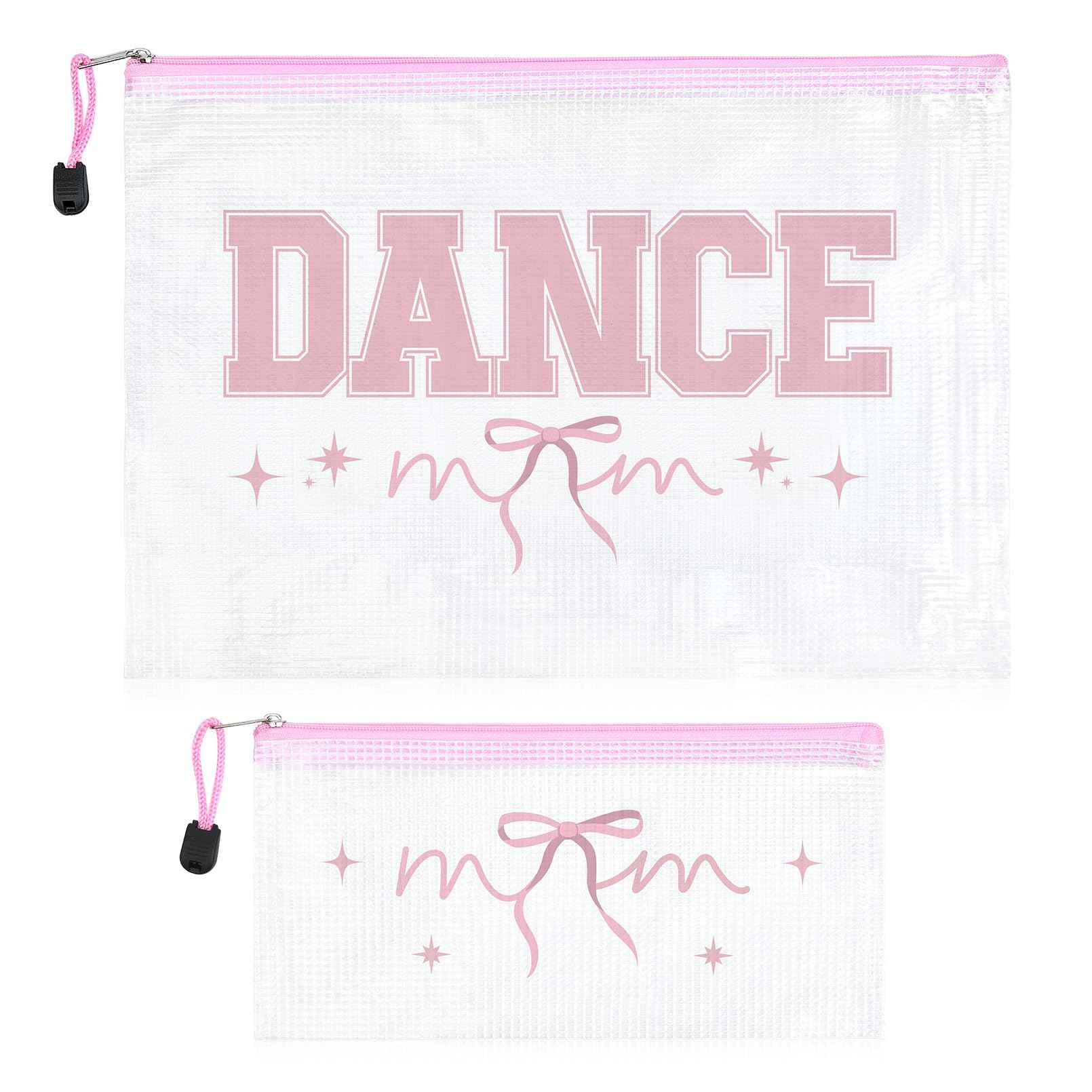 HUGNOW 2 Pcs Cheer Bag Cheer Makeup Bag Gifts Zipper Pouch Snack Makeup Case Cheerleader Accessories Bags Bulk for Cheerleading Party Supplies