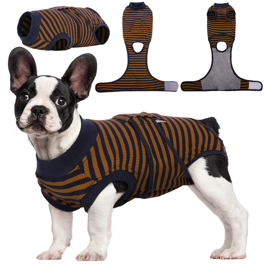 Kuoser Recovery Suit for Dogs Cats After Surgery, Professional Pet Recovery Shirt Dog Abdominal Wounds Bandages, Substitute E-Collar & Cone,Prevent Licking Dog Onesies Pet Surgery Recovery Suit