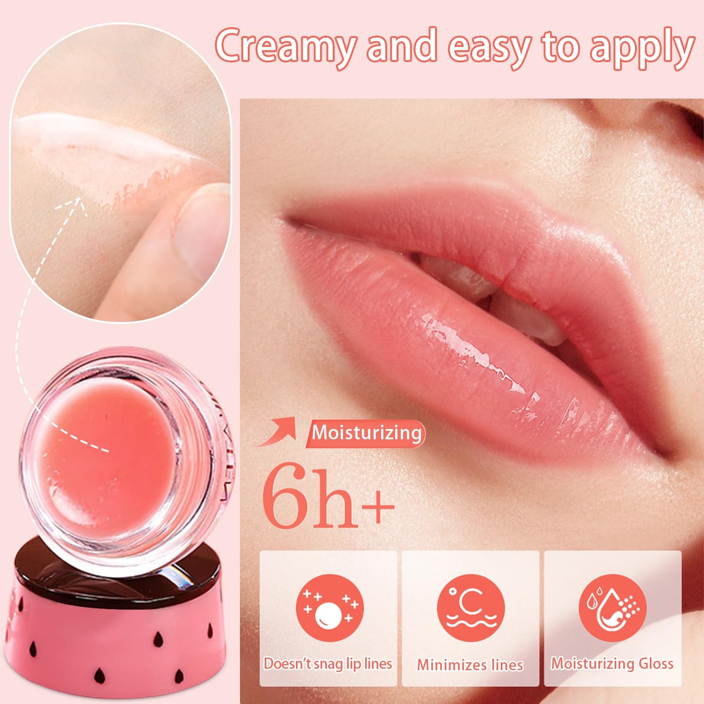 2 Pcs Strawberry Lip Sleeping Mask, Lip Mask Overnight Lip Balm Lip Exfoliate with Stick, Moisturizing Sleeping Lip Mask Day & Night Lip Care - Hydrate Repair Prevent Dry Cracked Scrub (2 Strawberry)