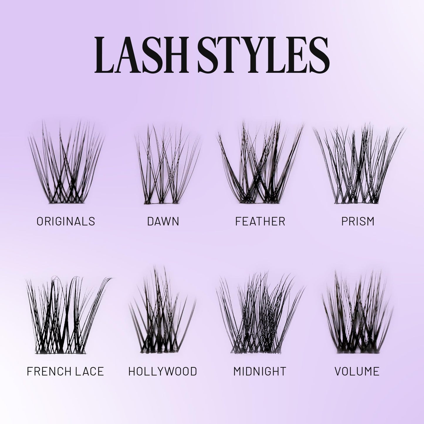 Lilac St - Dawn Natural Faux Eyelash Clusters (12mm, 3 Pack) - No "Makeup" Look - DIY Lash Extension Wisps - Lightweight & Lifelike - Lasts 10 Days - Cruelty Free, Vegan, Women Founded - 30 Lashes