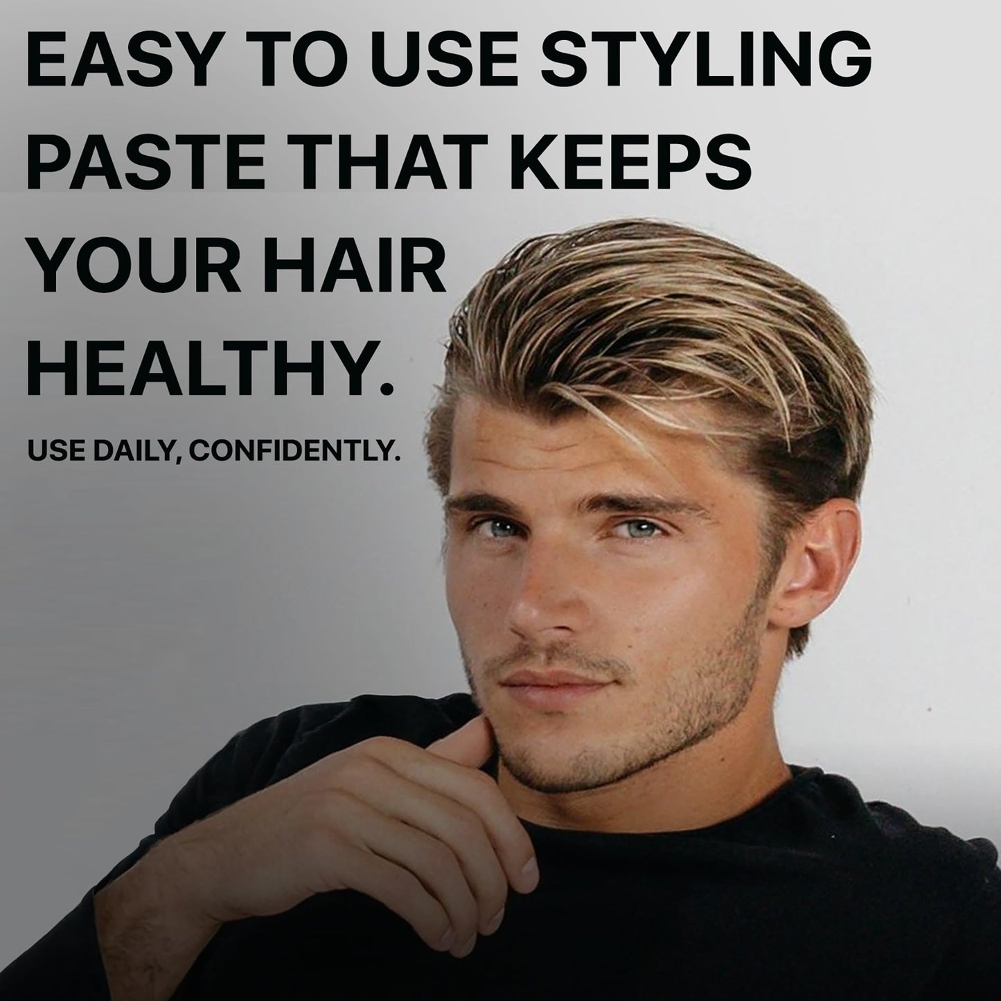 Haircules Matte Hair Paste - Strong Hold, No Shine, Long-Lasting Definition & Texture, Non-Greasy Styling Clay for Men, No Flakes, Works on All Hair Types, Keeps your Hair Healthy