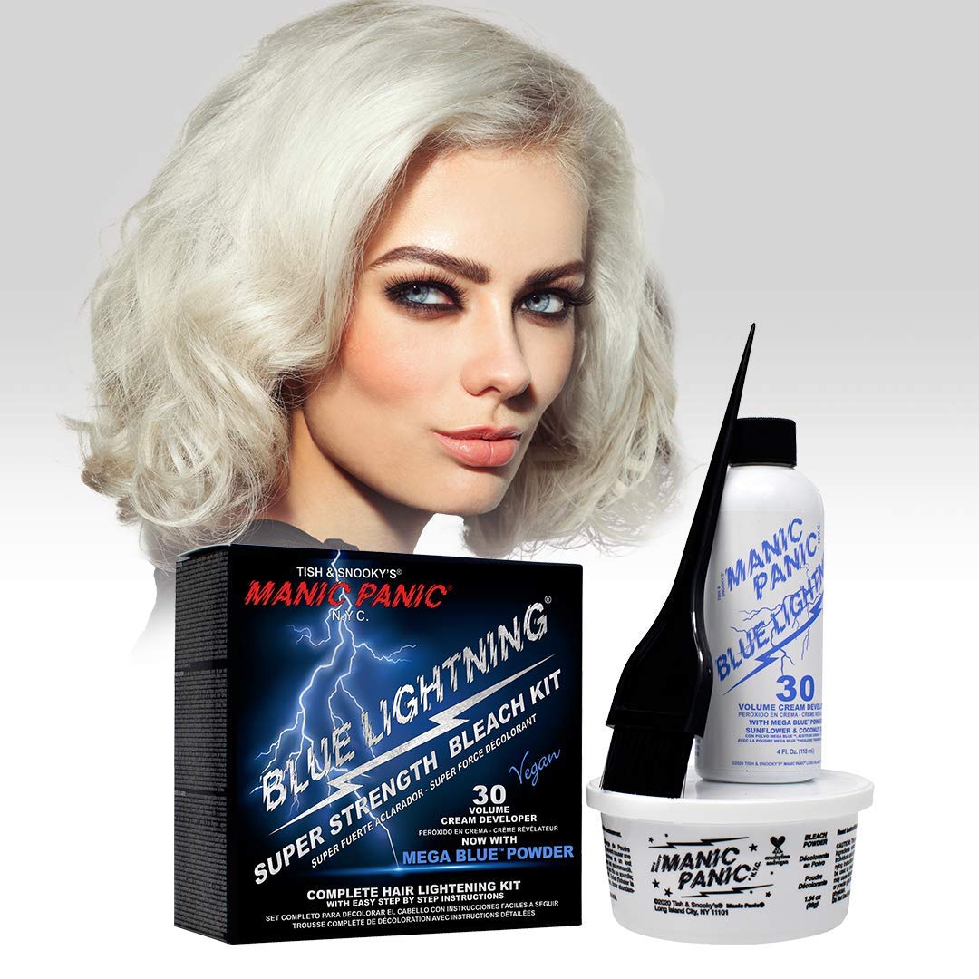 MANIC PANIC 30 Vol Blue Lightning Bleach Kit 2PK