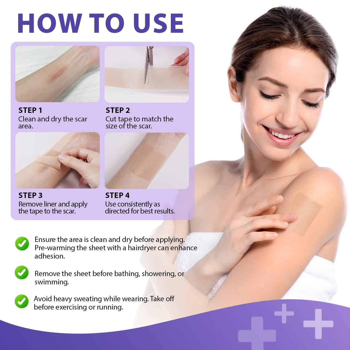 Silicone Scar Sheets, Silicone Scar Tape (1.6” x 60” Roll, 1.5M) – Reusable Silicone Scar Sheets for Surgical Scars, C-Section, Keloids, Burns, Acne, and Keloid Bump Removal