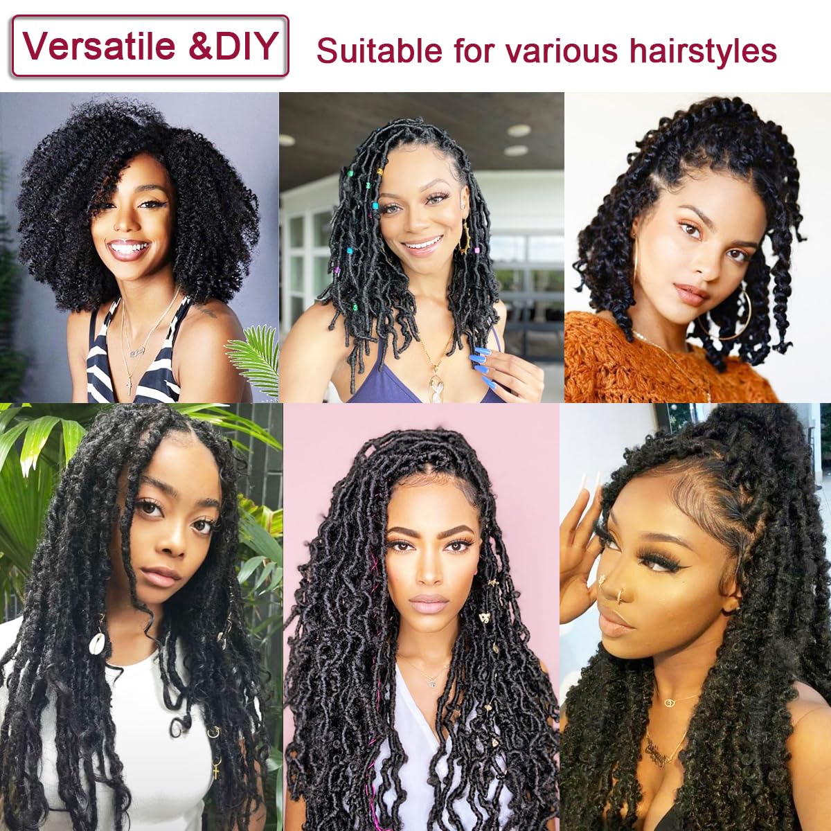 3 Pack Pre-Separated Springy Afro Twist Hair 20 Inch Marley Twist Braiding Hair Faux Locs for Black Women Synthetic Hair Extensions(#Bug,20 Inch)