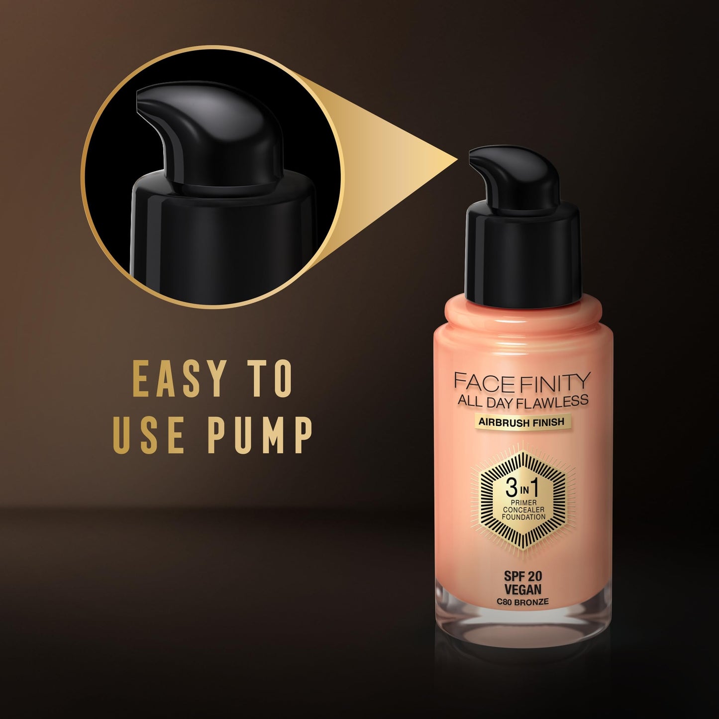 Max Factor Facefinity All Day Flawless 3 In 1 Foundation SPF 20, No. 55 Beige