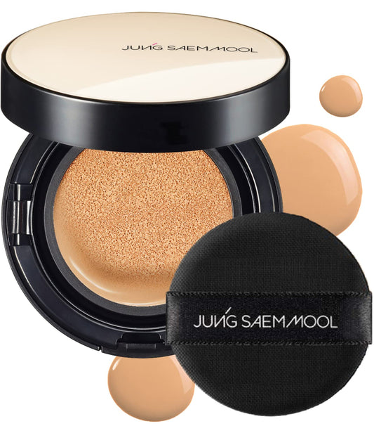 [JUNGSAEMMOOL OFFICIAL] Essential Skin Nuder Cushion (Medium) | Refill not Included | Foundation Makeup | Natural Finish | Buildable Coverage | Korean Makeup Artist Brand | Cream Foundation