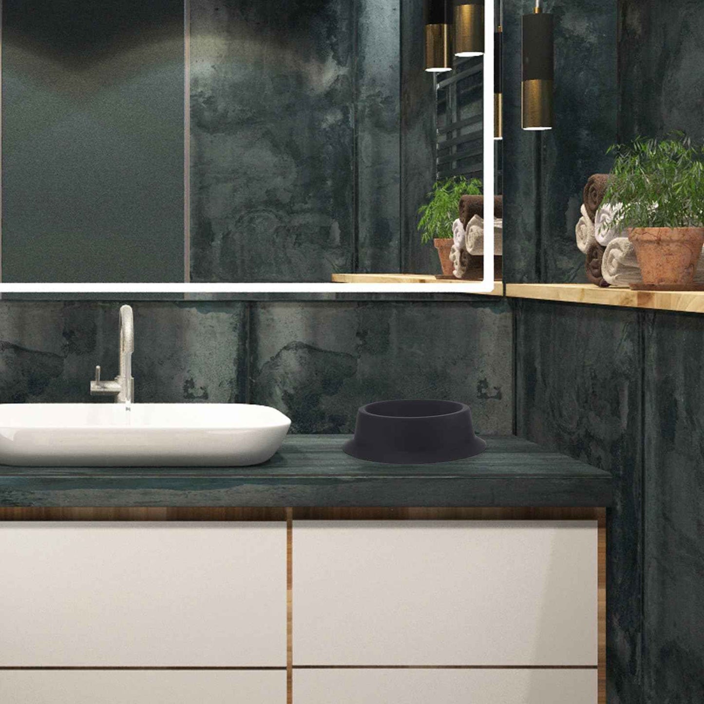 Mipcase Silicone Shave Bowl for Men 5.11X4.33X1.57In Shaving Soap Bowl Barber Accessories Pigeon Nest Design Shaving Mug for Cream Lathering