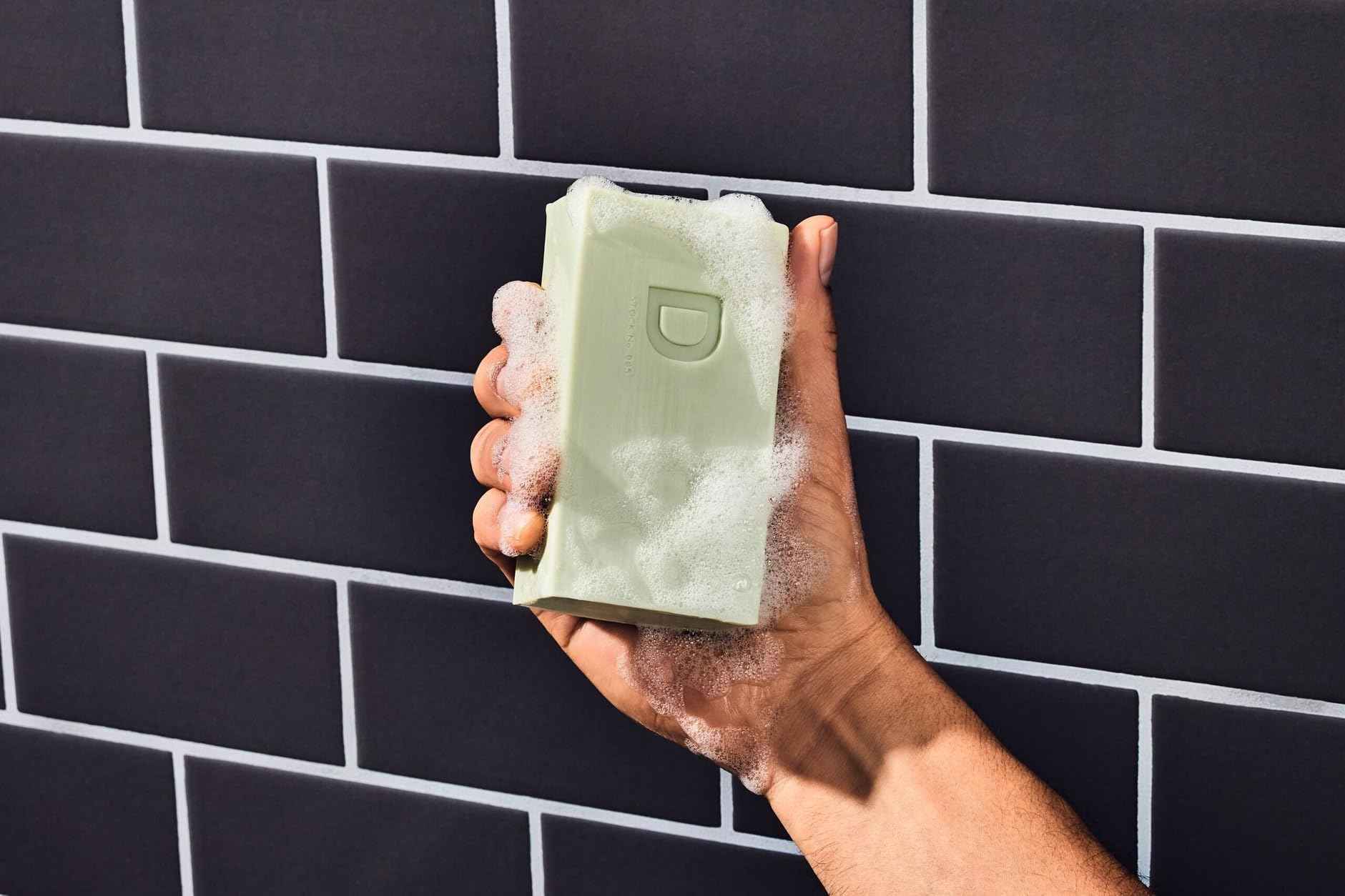 Duke Cannon Supply Co. Big Brick of Soap Bar, Frontier 40 - Fresh Cut Pine, Leaf & Leather, Campfire & Midnight Swim, Extra Large, Masculine Scents, 10 oz. (Variety, 4 Pack)