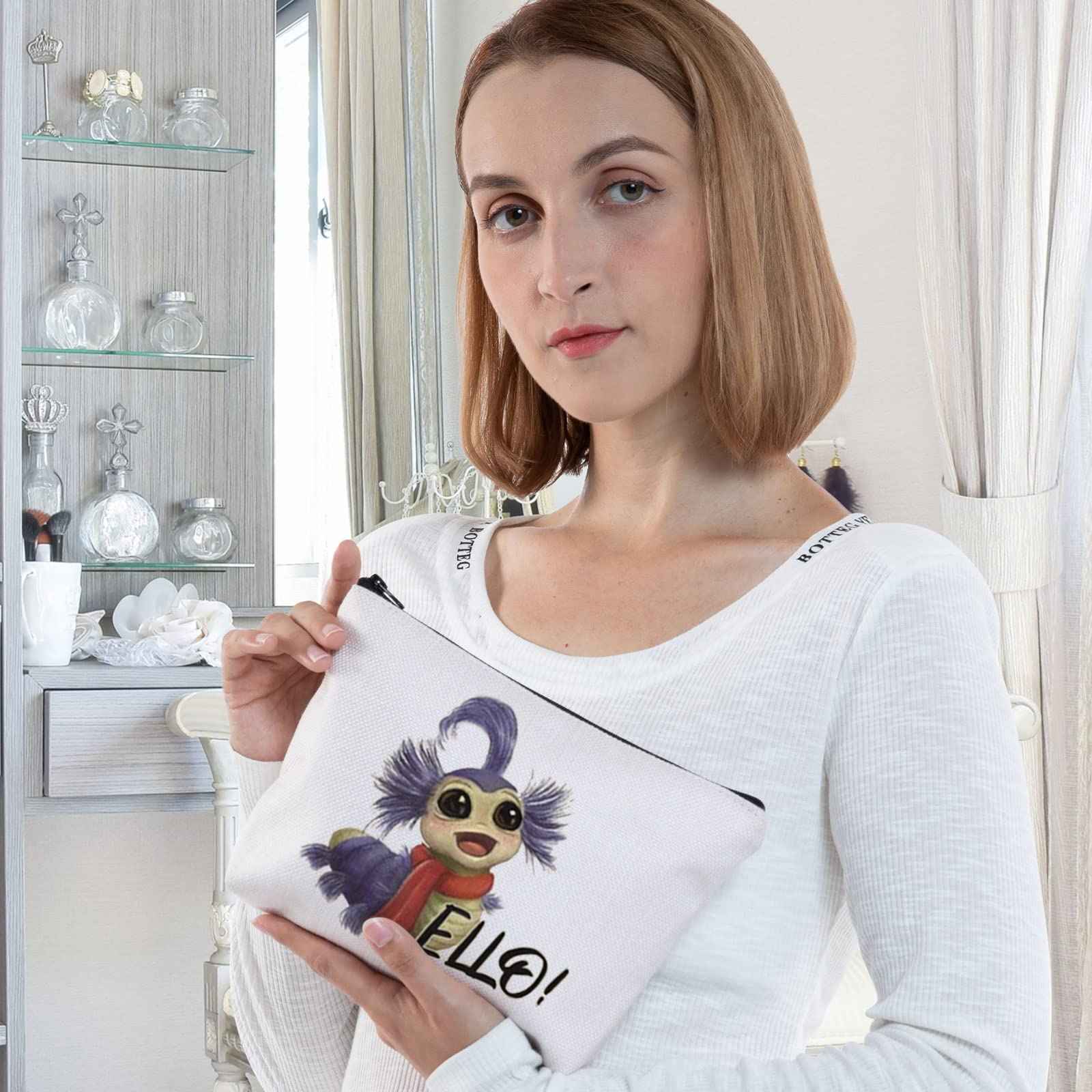 WZMPA Ello Cosmetic Bag Movie Fans Gifts Movie Inspired Makeup Zipper Pouch Bag For Women Girls (Ello)