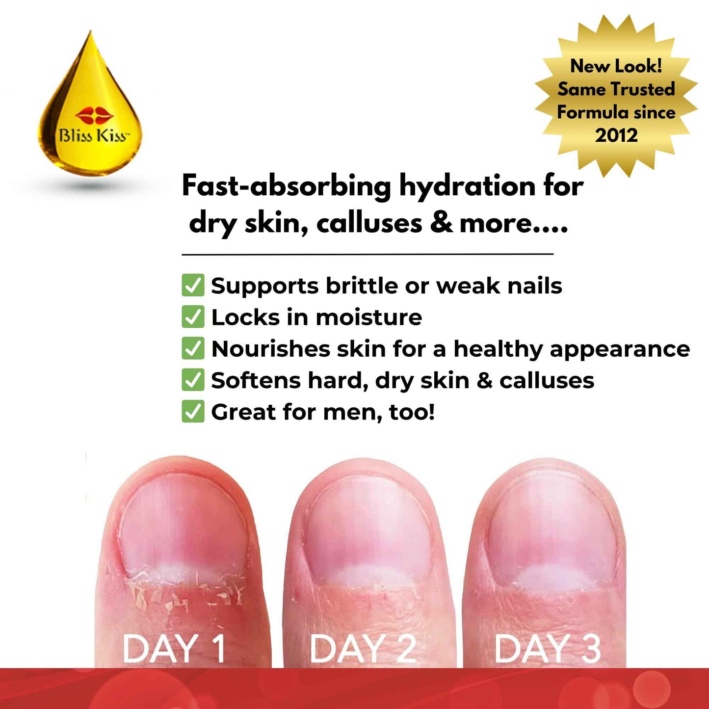 Bliss Kiss Refillable Nail Oil Pen & Simply Pure Cuticle Oil 15 ml Bottle Bundle