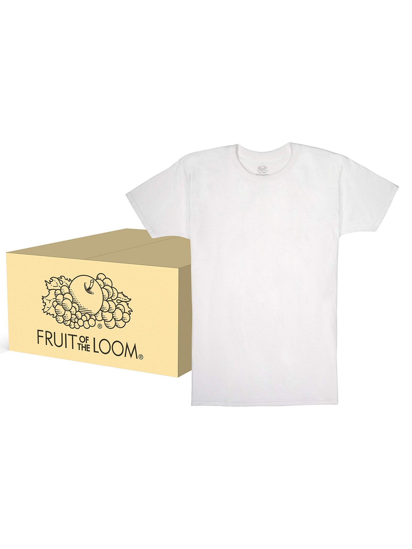 Fruit of the Loom Cotton T Shirt, Boys-120 Pack-White, Small