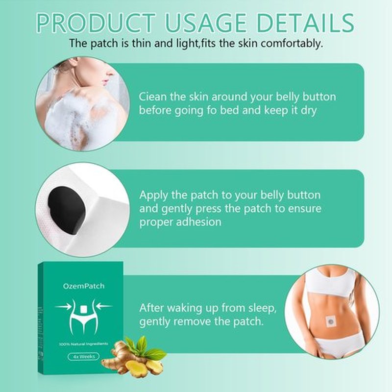 3PCS Rej-uvacare Ozempatch for Women, 90 tablets Ozem Patches for Body, 100% Natural Ingredients - Mild, Safe & Effective, Keep in Good Sh-ape, Firming, Moisturizing, for All Skin Types