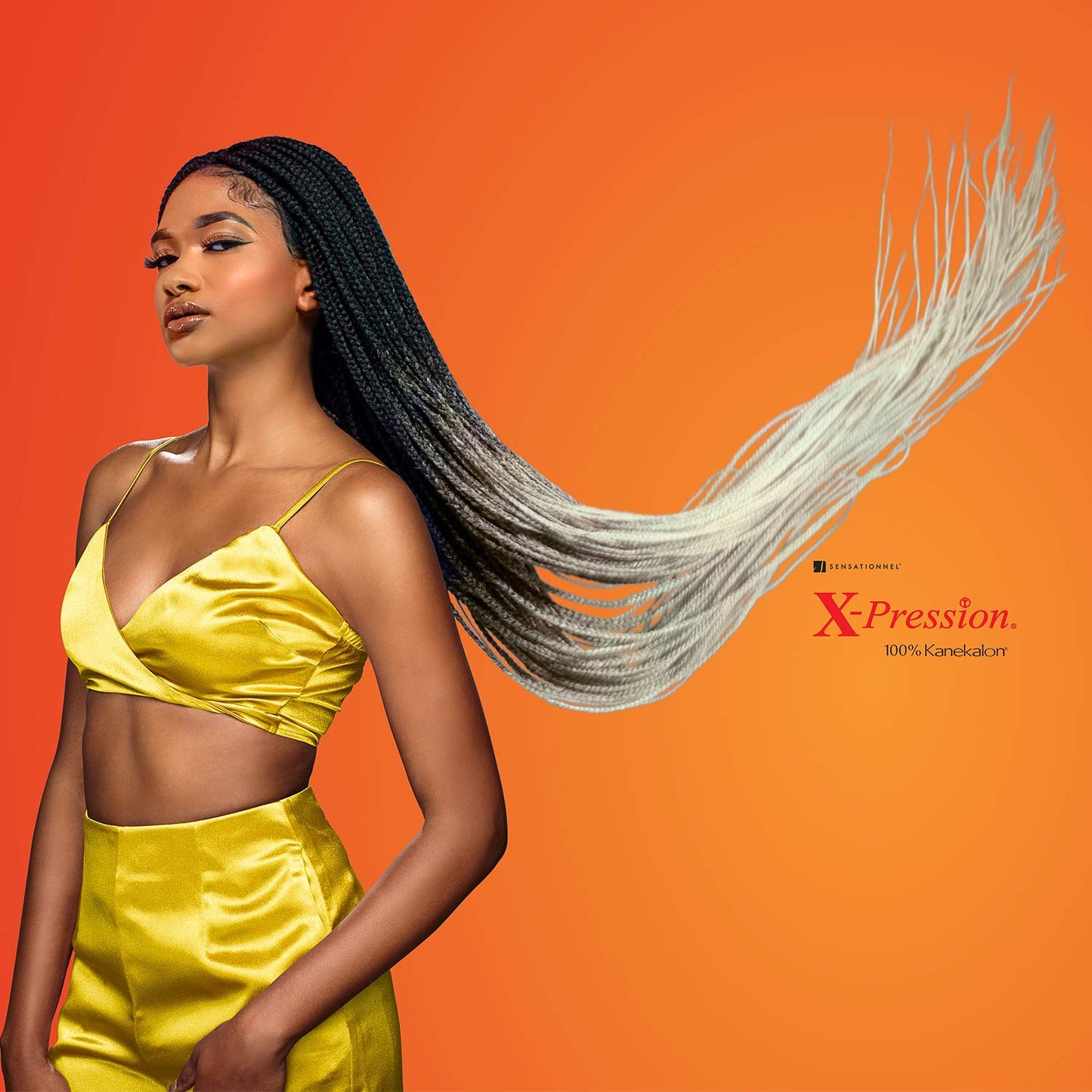 Sensationnel Xpression prestretched braiding hair - 3x xpression 58-inch kanekalon flame retardant smooth yaki braid - 3x x-pression 58 inch (1 pack, SM1B/27)