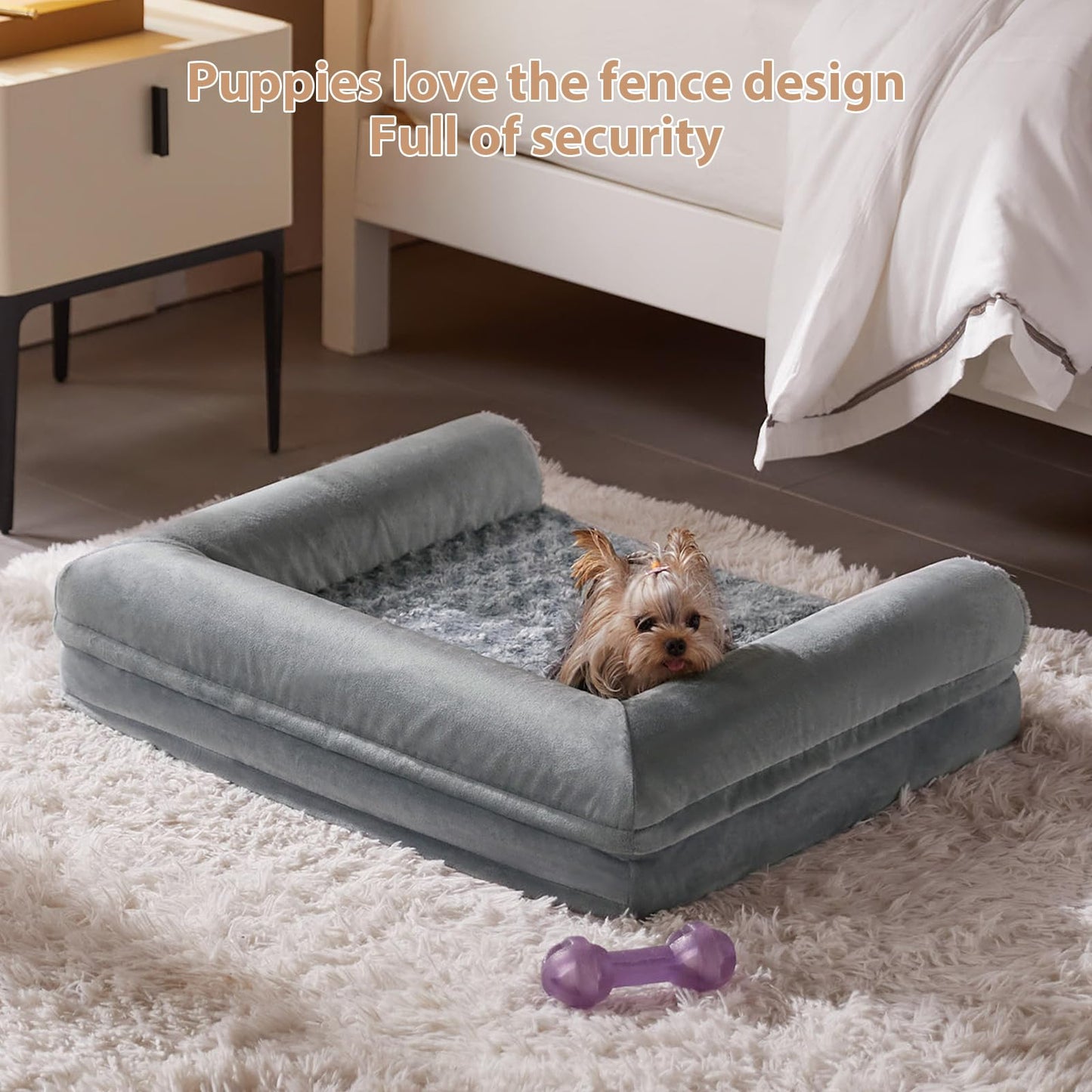 BFPETHOME Dog Beds for Large Dogs, Orthopedic Dog Bed for Medium Large Dogs,Big Waterproof Couch Dog Pet Bed with Removable Washable Cover