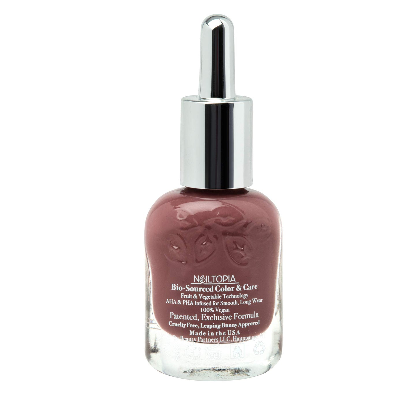 Nailtopia - Plant-Based Chip Free Nail Lacquer - Non Toxic, Bio-Sourced, Long-Lasting, Strengthening Polish - Not Today (Mauve) - 0.41oz