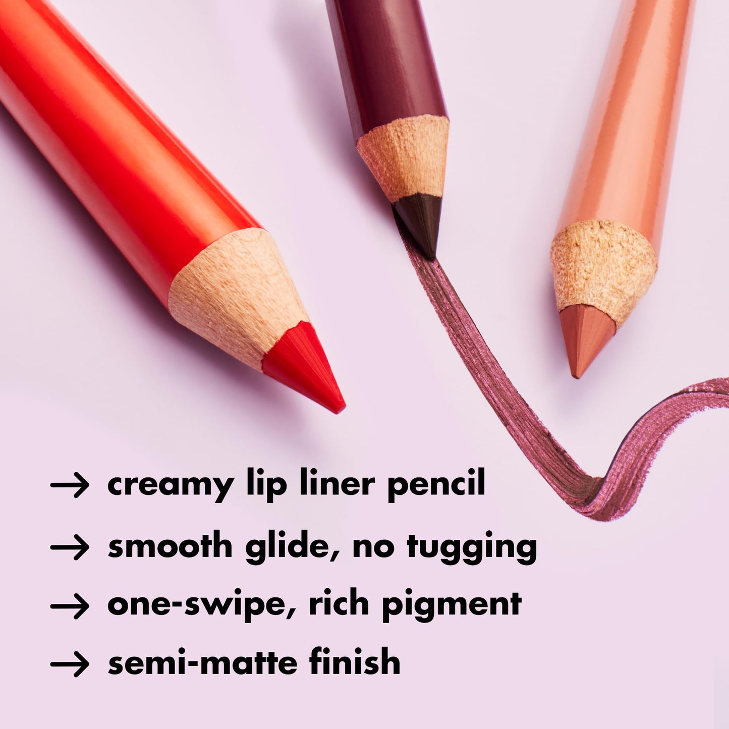 e.l.f. Cream Glide Lip Liner, Highly-Pigmented Pencil For Shaping & Sculpting Lips, Semi-Matte Finish, Vegan & Cruelty-Free, Red Receipt