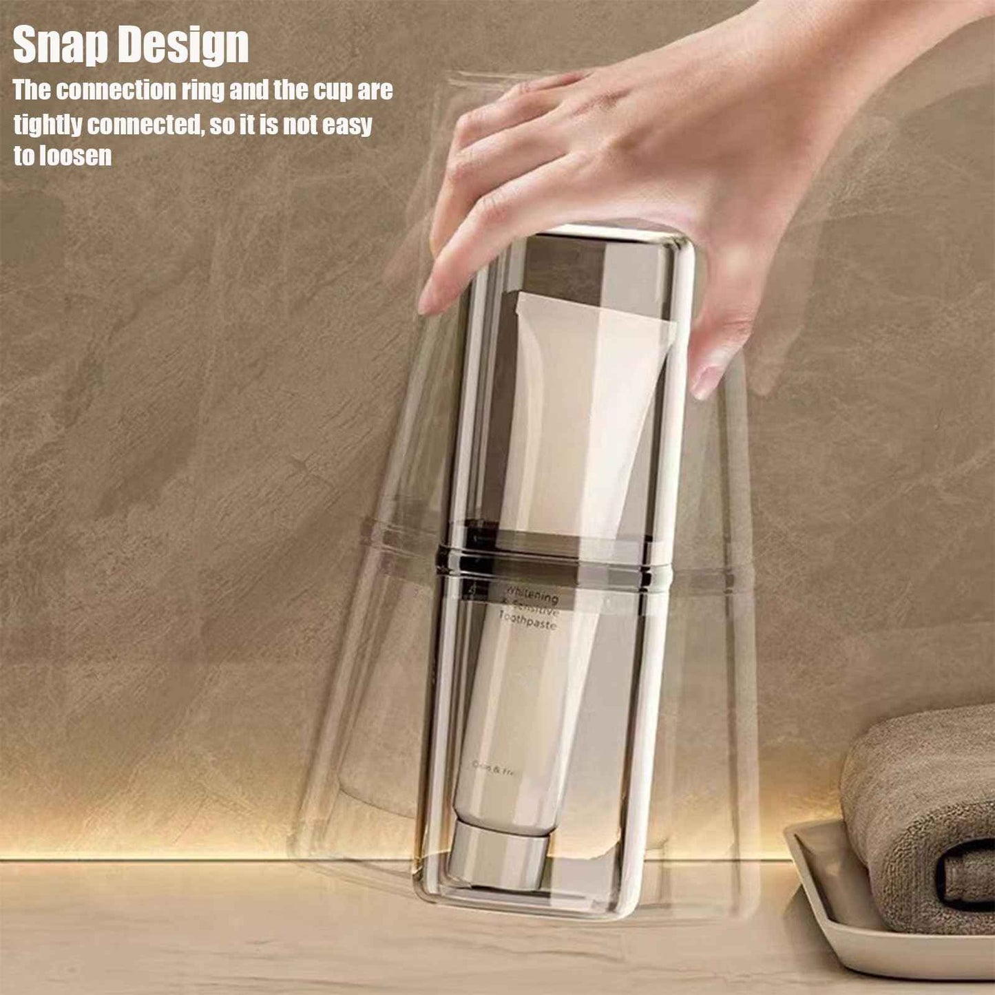 2Pcs Toothbrush Cup Toothbrush Travel Case, Travel Toothbrush Holder Case with Cover Portable Multifunctional Toothbrush Cover, Suitable for Travel Business Camping Bathroom School or Daily Uses