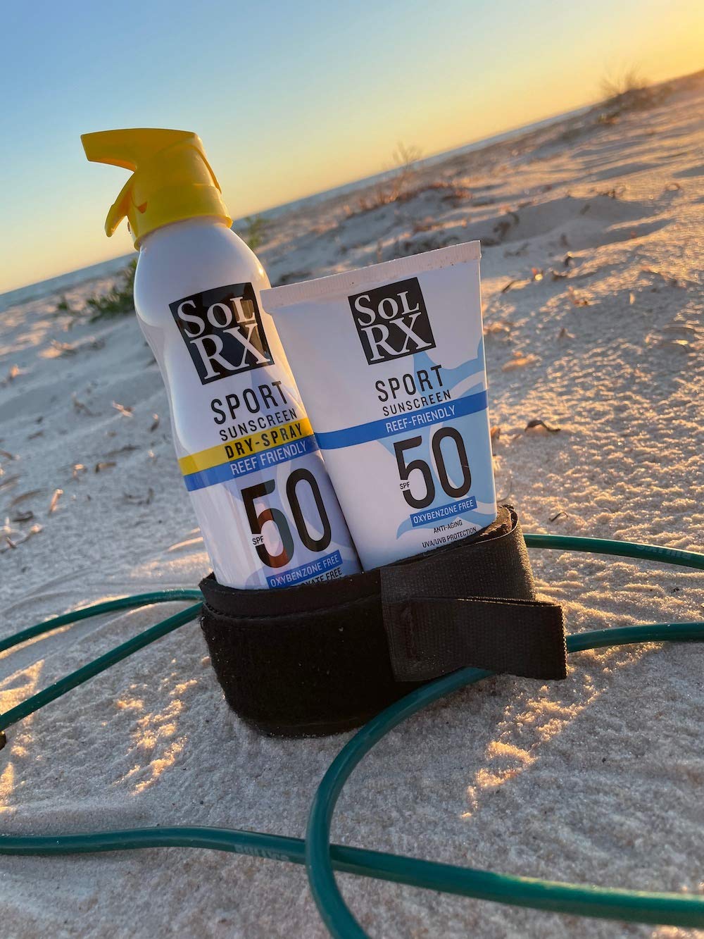 SolRX SPORT SPF 50 Sunscreen, Oxybenzone Free, Broad Spectrum UVA/UVB, Fragrance Free, Reef Friendly