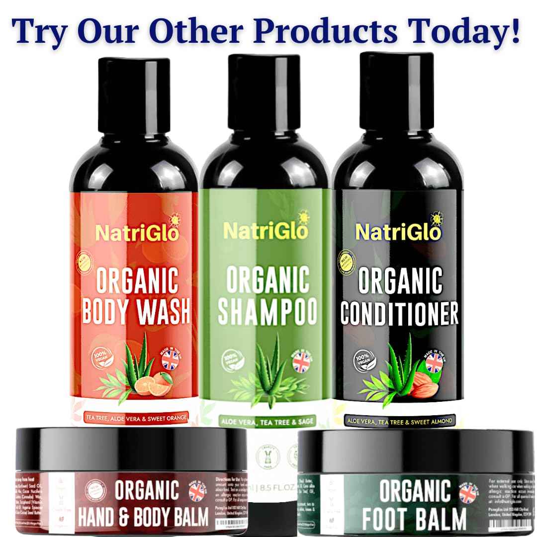 natriglo Intensive Body Moisturiser for Dry Skin | Shea Butter Moisturiser for Acne Prone Skin | Eczema Cream | Body Creams for Women, Men, Children with Coconut Oil, Lavender, Vitamin E