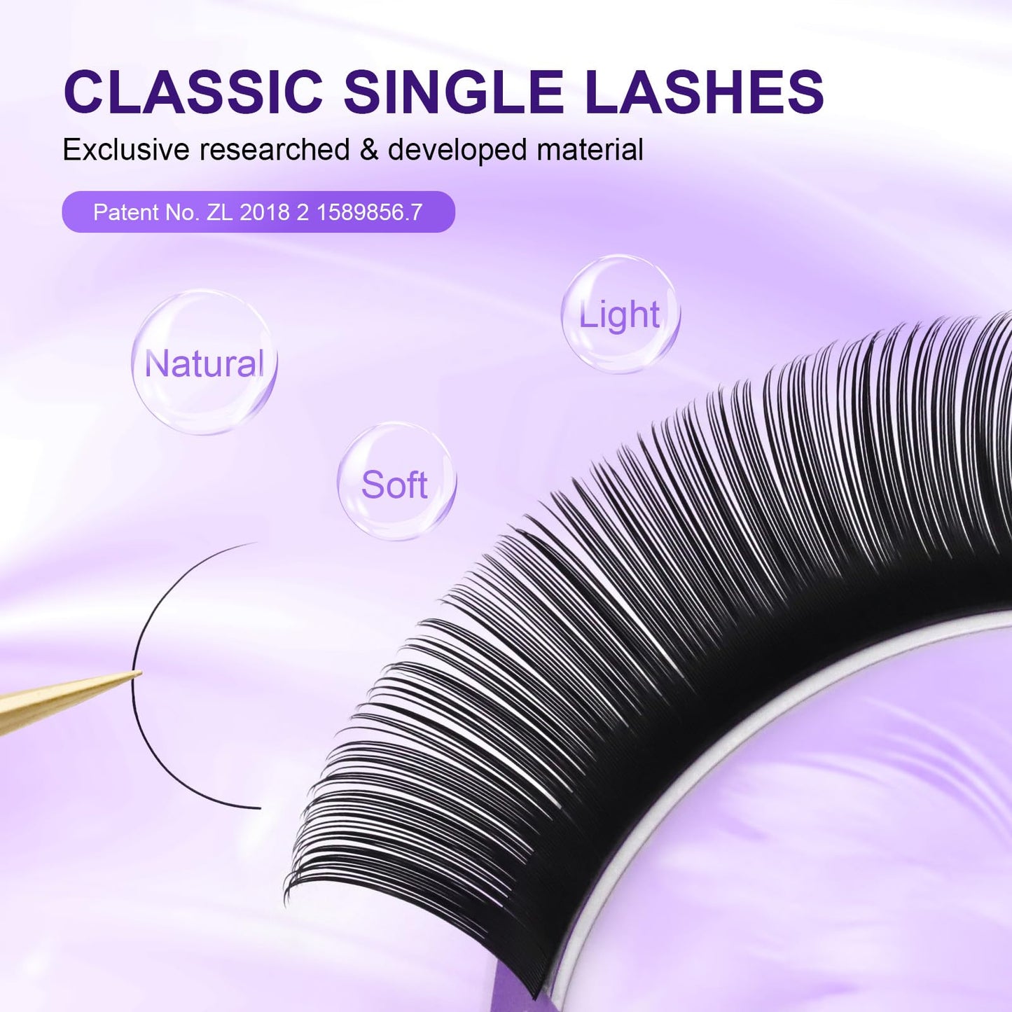 NAGARAKU 5 Trays Eyelash Extensions Individual Lashes 0.05mm D curl 11/12/13/14/15mm in 1 pack Classic Soft Natural Professional Faux Mink 16 rows