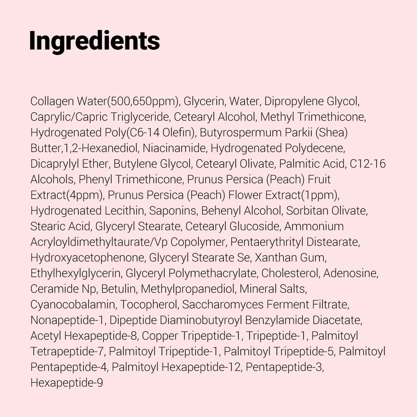 NEAF NEAF Peach Fit Collagen Cream, A firming cream with 300Da collagen and 12 peptides to boost skin elasticity. (50ml/ 1.69 fl oz)