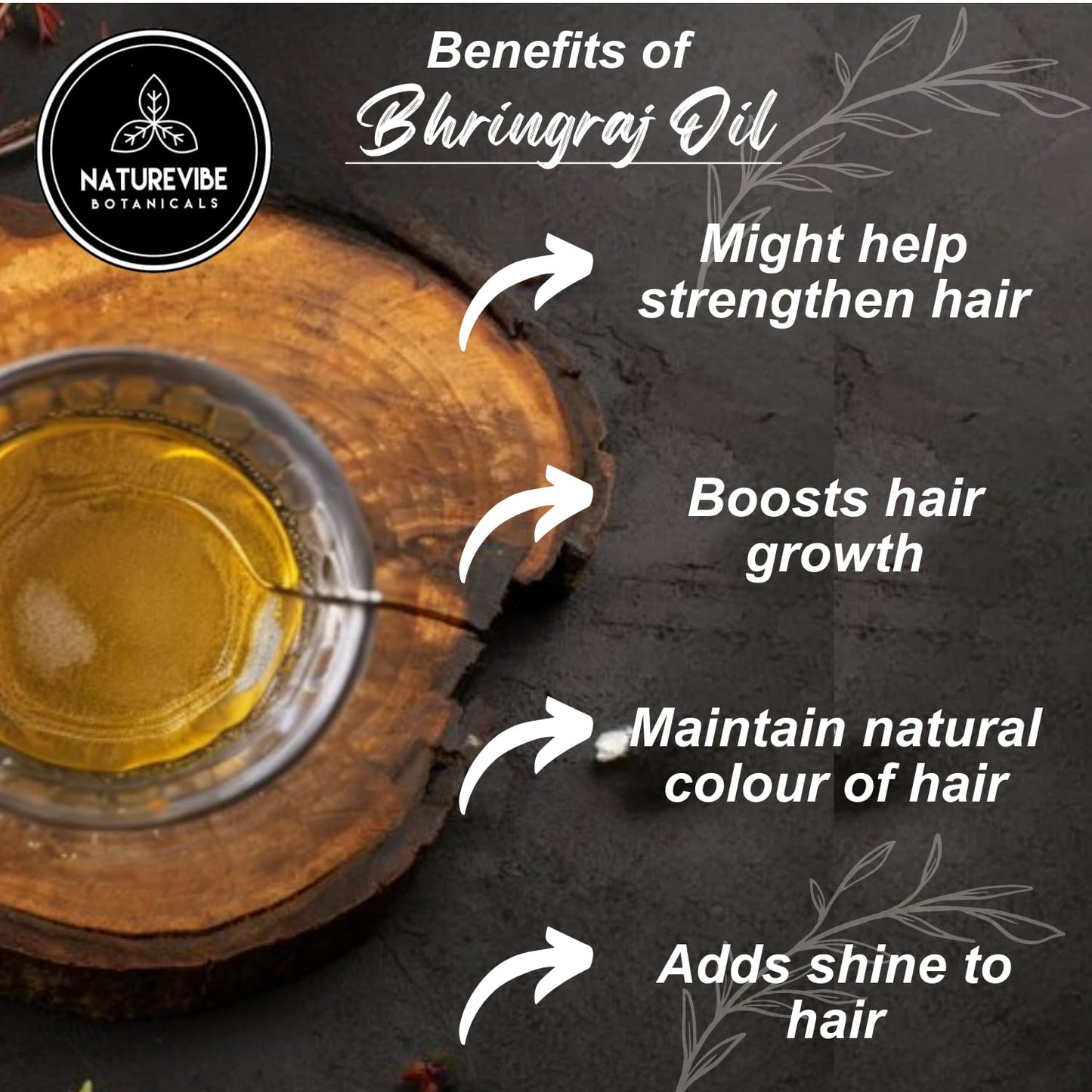 Naturevibe Botanicals Bhringraj Oil 32 Ounces | 100% Pure and Natural | Great for Skin Care and Hair Care