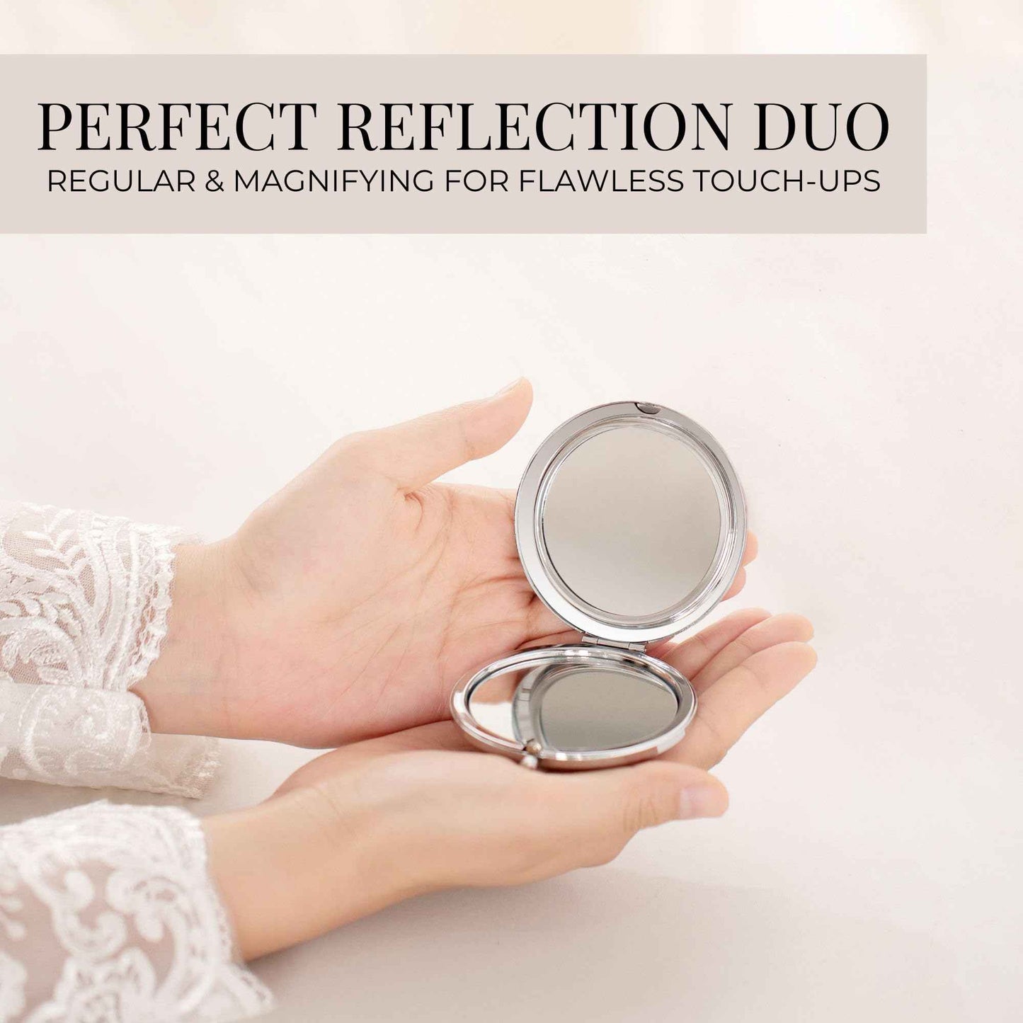 Elegant Compact Mirror for Purses - Valentines Gifts for Her - Gift for Mother of The Bride, Maid of Honor, Mother of The Groom, Daughter-in-Law, Sister-in-Law, Granddaughter