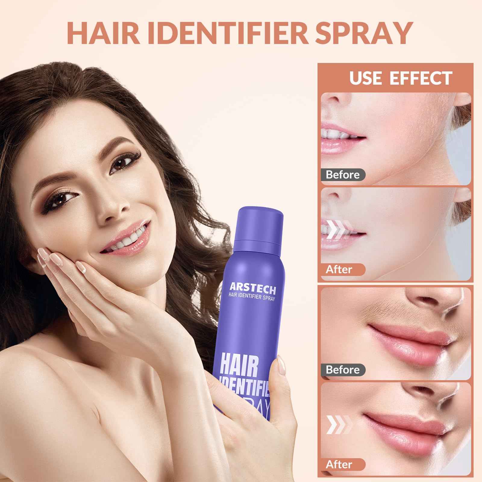 Dermaplane Razor for Women Face Hair Identifier Spray for Face Shaving Dermaplaning Tool Skin Body Dermaplaning Spray for Women with 16 Facial Razor Face Shaver Kit Facial Hair Removal (Purple 4 Pack)