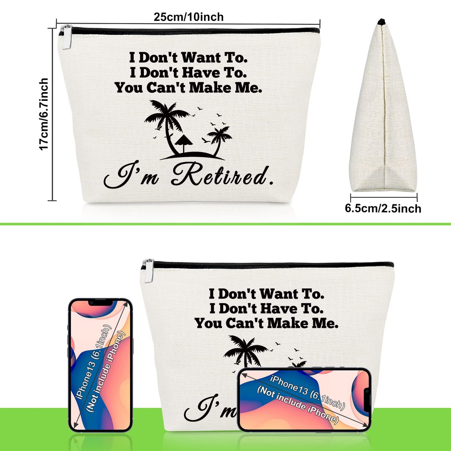 Retirement Gifts for Boss Friend Makeup Bag Farewell Gifts Coworker Leaving Gifts for Colleagues Appreciation Gifts Travel Cosmetic Pouch Going Away Gift Retired Gifts for Teachers Nurses Cosmetic Bag