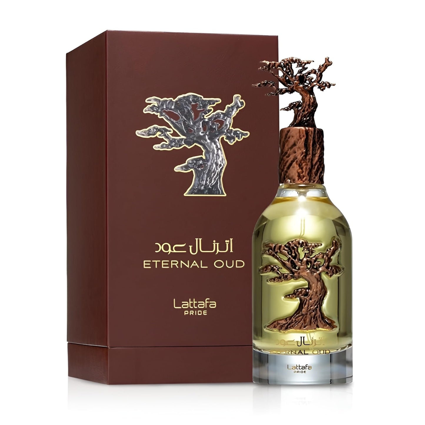 Lattafa Pride Eternal Oud for Unisex Eau de Parfum Spray, 3.4 Ounce / 100 ml