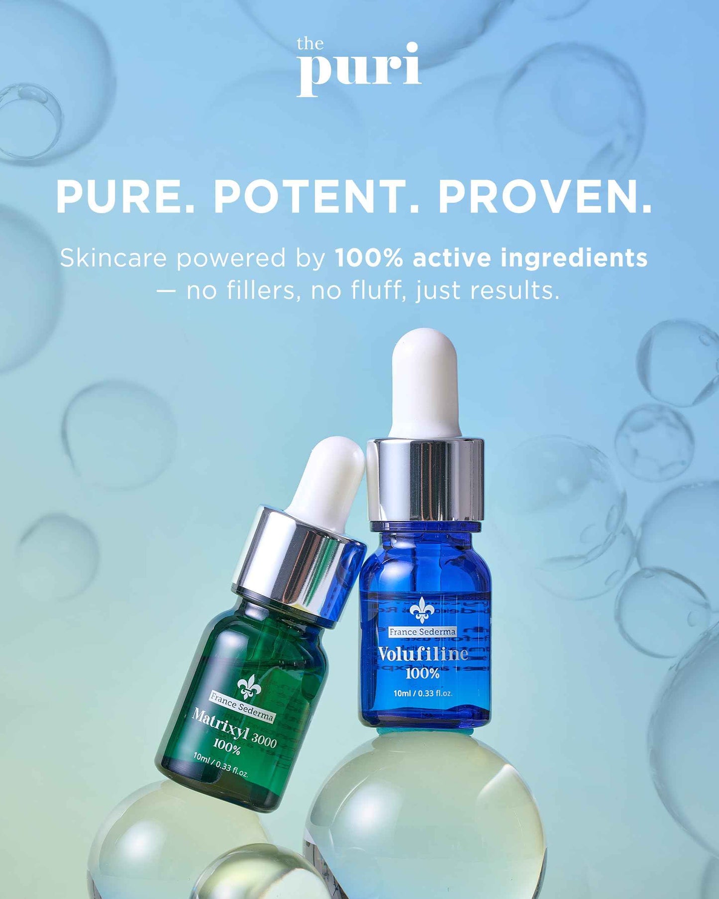 Matrixyl 3000 100% Serum Skincare – Pure Peptide Complex Anti-Aging Facial Ampoule from France Sederma, Collagen Boosting Wrinkle Treatment, Perfect for Layering & DIY, 0.33 fl.oz (10ml)