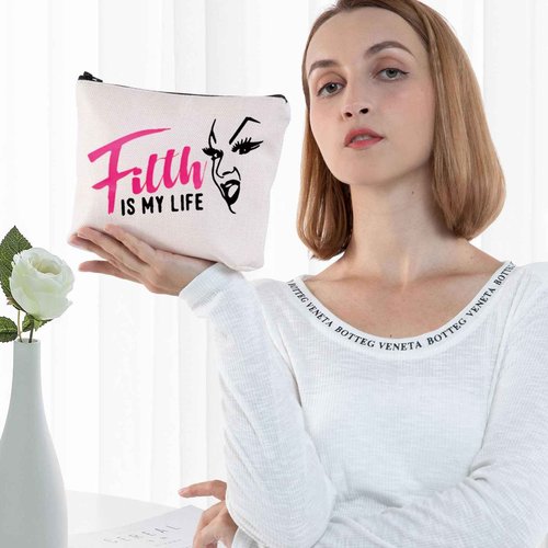 G2TUP Babs Johnson‌ Makeup Bag Divine Inspire Gift Filth is My Life Canvas Zipper Pouch Cotton & Connie Merch (Filth is My Life)