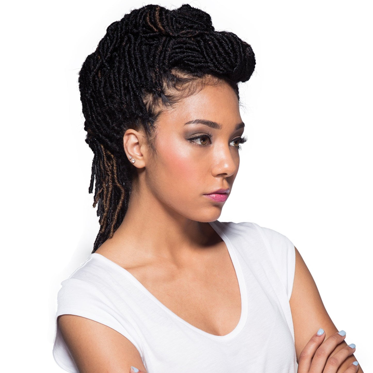 Bobbi Boss Synthetic Hair Crochet Braids African Roots Braid Collection Nu Locs 14" (6-PACK, M1B/30)