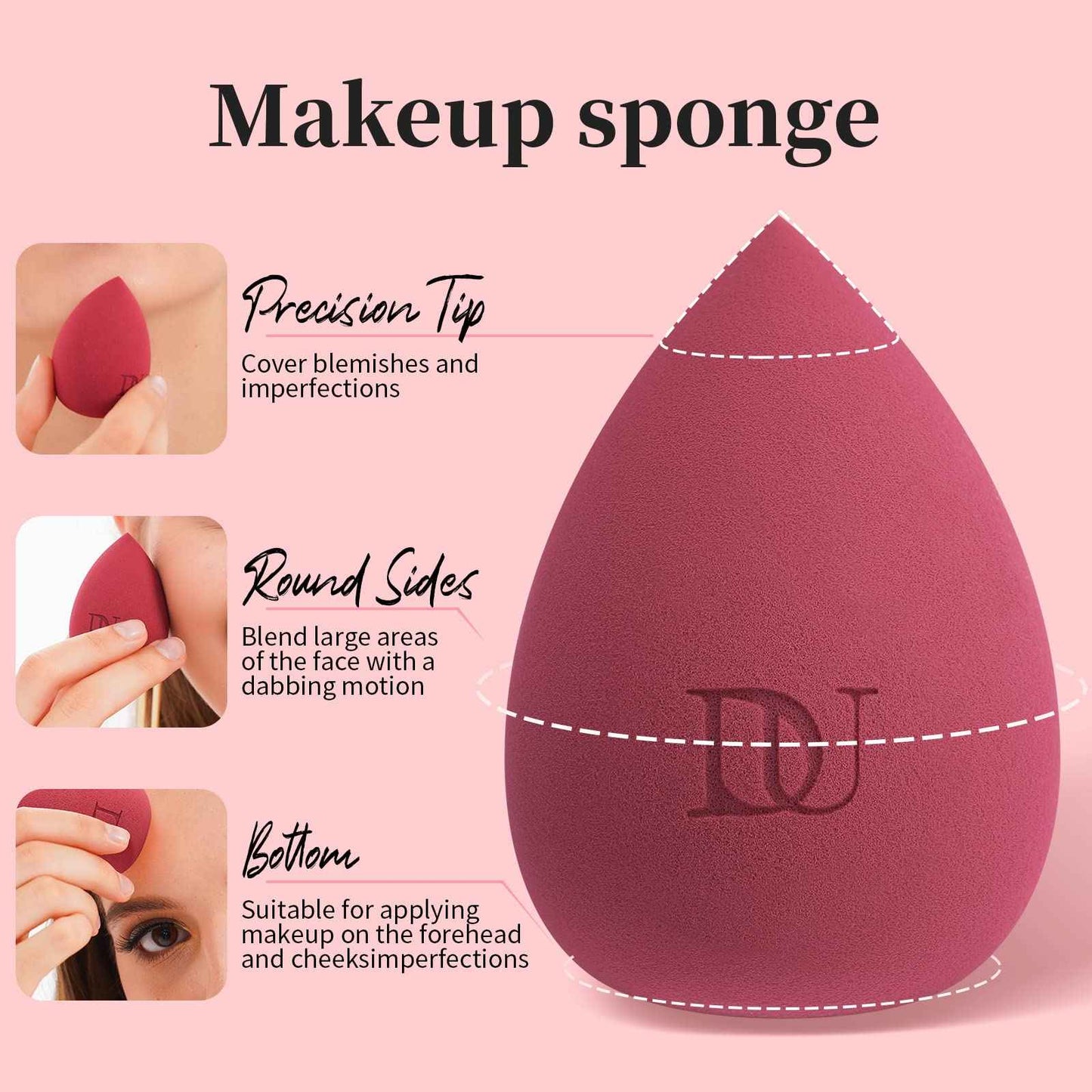 DUcare Makeup Brushes+Makeup Blender Sponge