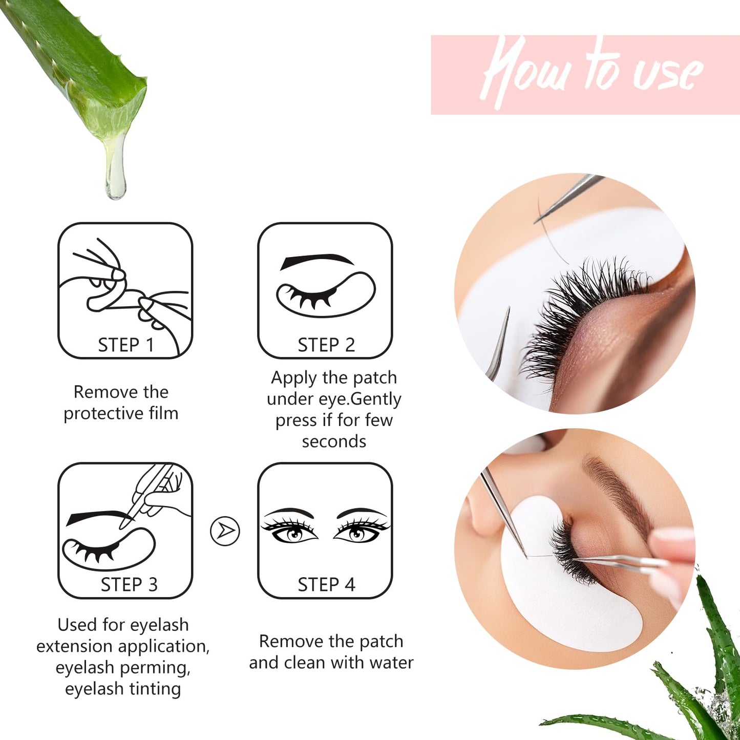 100Pairs Eyelash Extension Gel Patches Kit Natural Hydrogel, Lash Gel Pads for Beauty Makeup Mask Kit Supplies Eye Mask Pads Beauty Tools (Silver)