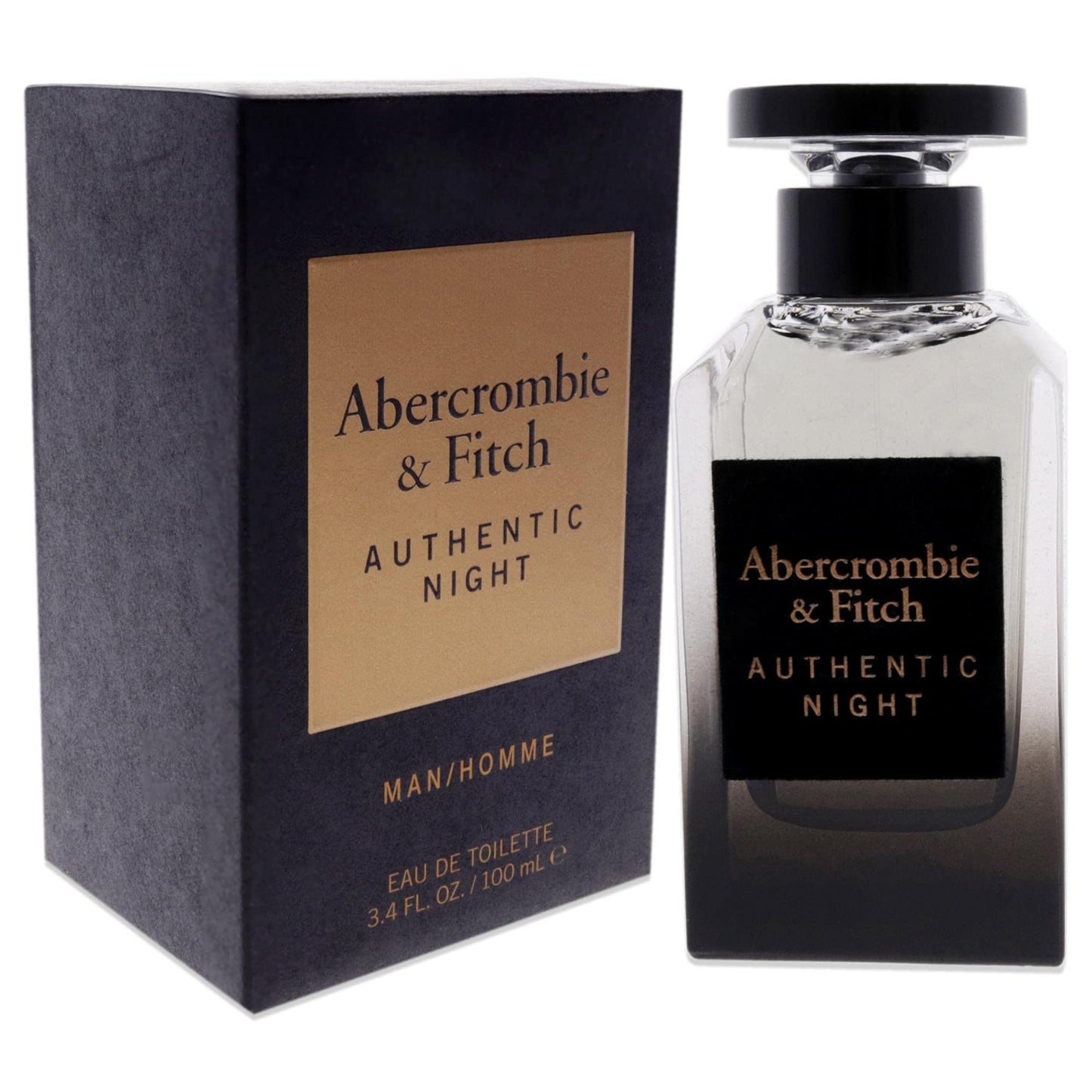 Abercrombie & Fitch Authentic Night Men EDT Spray 3.4 oz