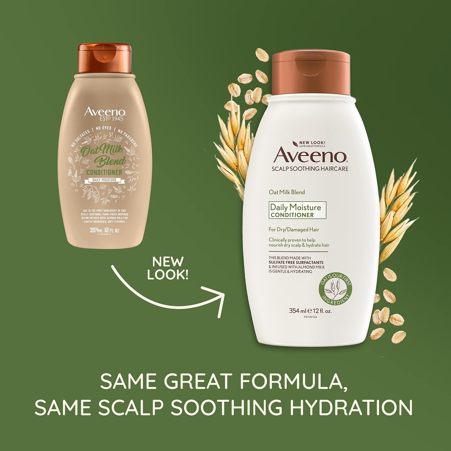 OGX Aveeno Scalp Soothing Oat Milk Blend Conditioner , Fresh, 12 Fl Oz