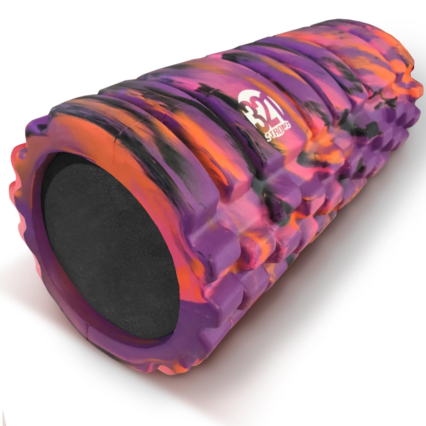 321 Strong Foam Roller - Medium Density Deep Tissue Massager - Muscle Massage + Myofascial Trigger Point Release - includes 4K eBook - Sunrise