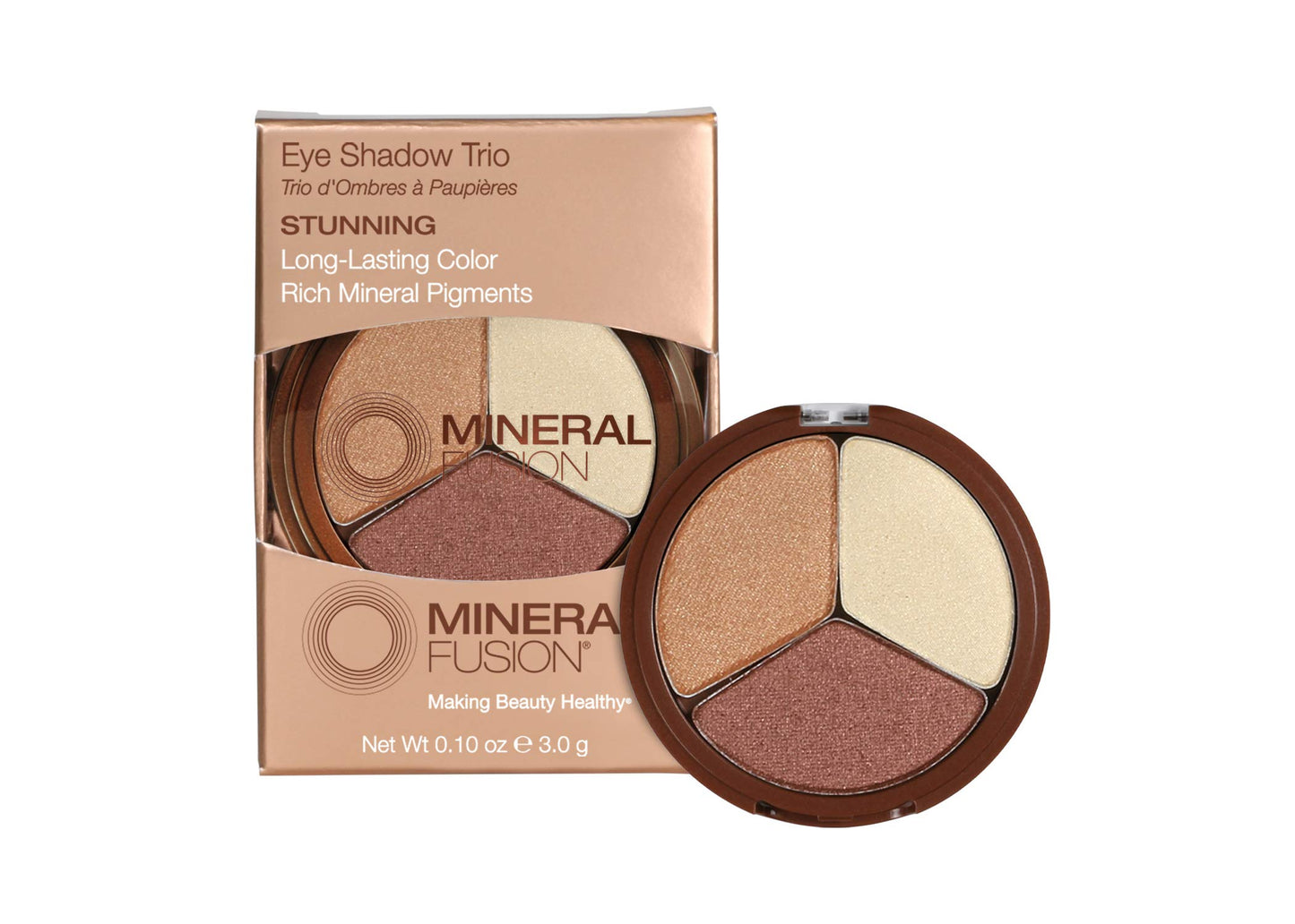 Mineral Fusion Eye Shadow Trio, (Packaging May Vary), Stunning, 0.1 Oz,Powder