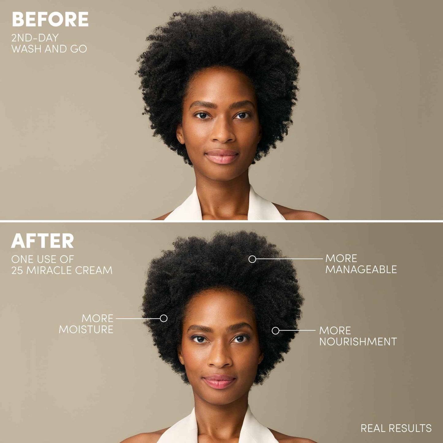Mizani 25 Miracle Leave-In Curl Cream - Anti-Frizz Heat Protectant, Adds Lightweight Moisture & Softness, With Coconut Oil, For Natural & Curly Hair