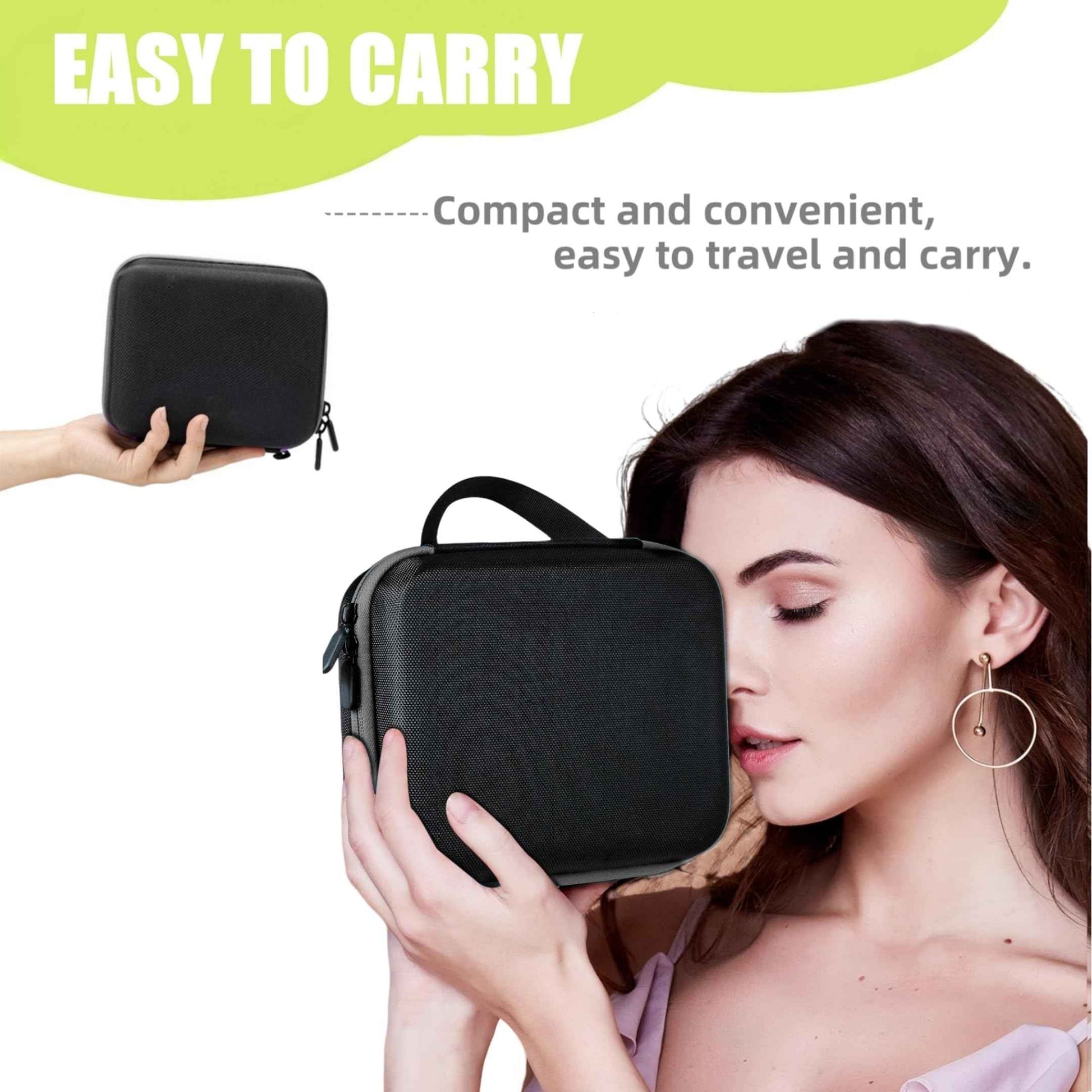 BLIRITEL EVA Essential Oils Organizer, 30 Bottles Hard Shell Essential Oil Storage Carrying Case, Essential Oils Boxes Holds 30 Bottles with 5ml,10ml,15ml (Black)