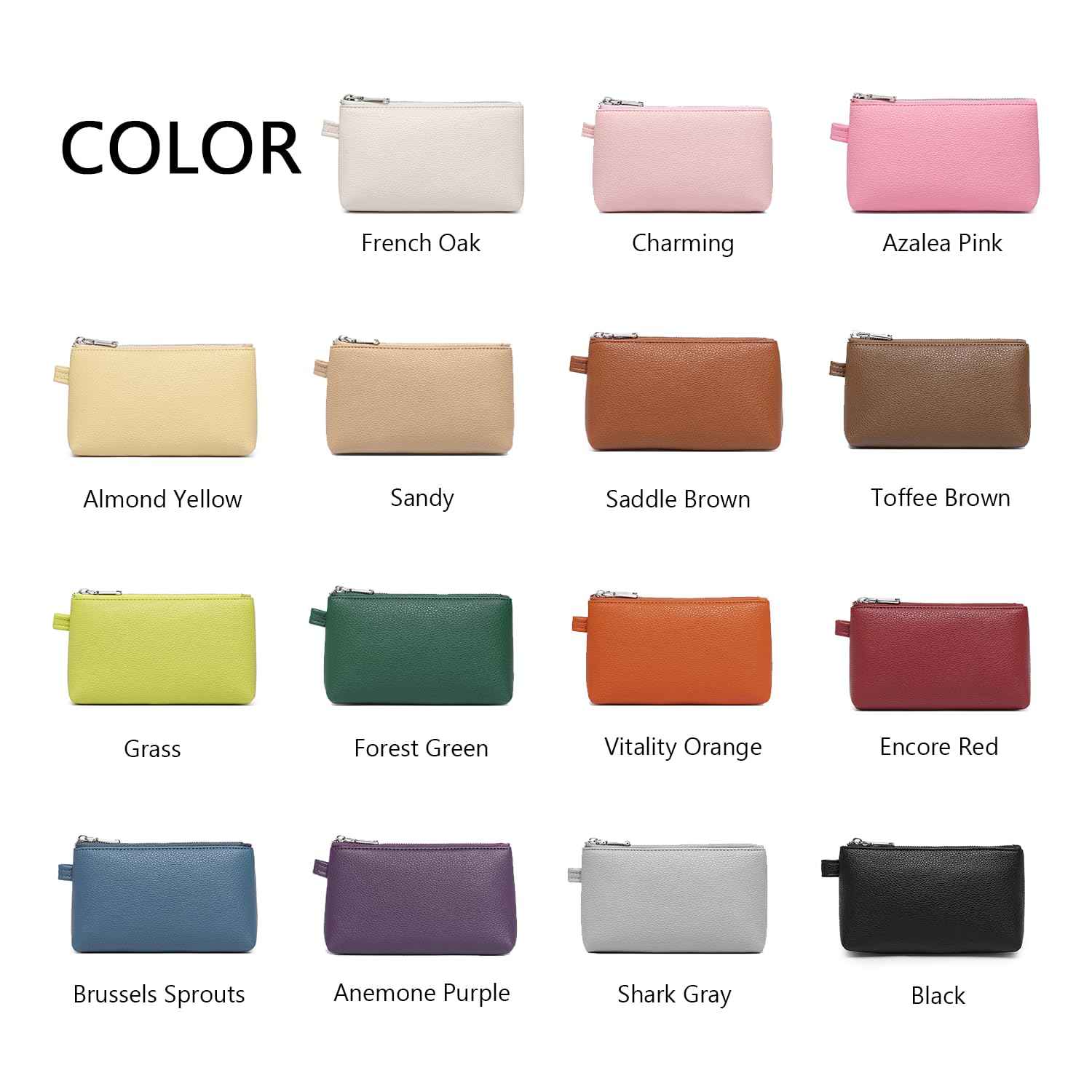 YONBEN PU Leather Makeup Simple and Convenient Handbag Small Exquisite Storage Bag (Pu/Black)