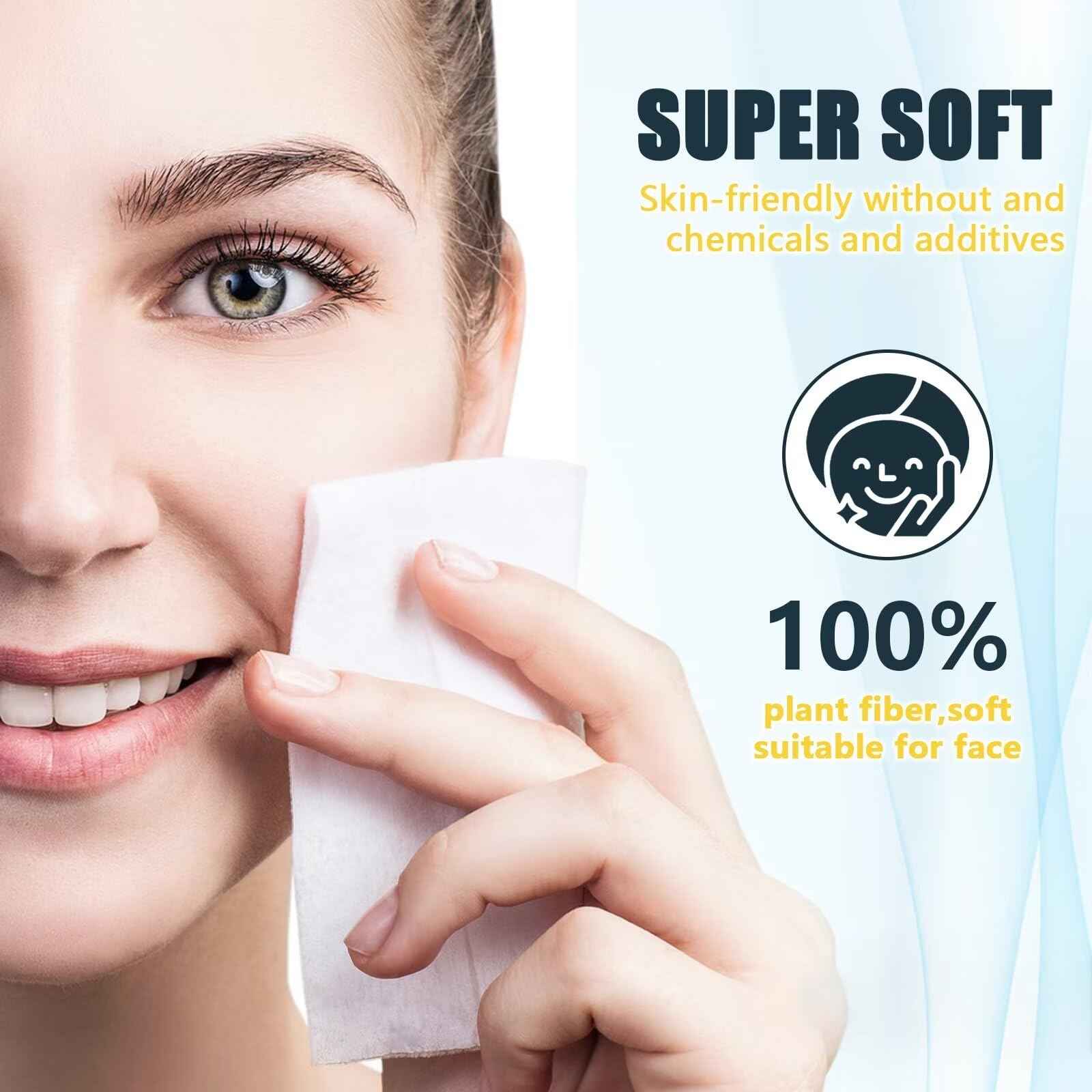 Fcaeon Compressed Towel Tablets 500 Pcs Disposable Face Towel With 4 Dispenser Bottles Cloths Camping Hiking Outdoor Gear Family Travel Gym Workout Fitness Emergency Use Portable Washcloths(Blue)