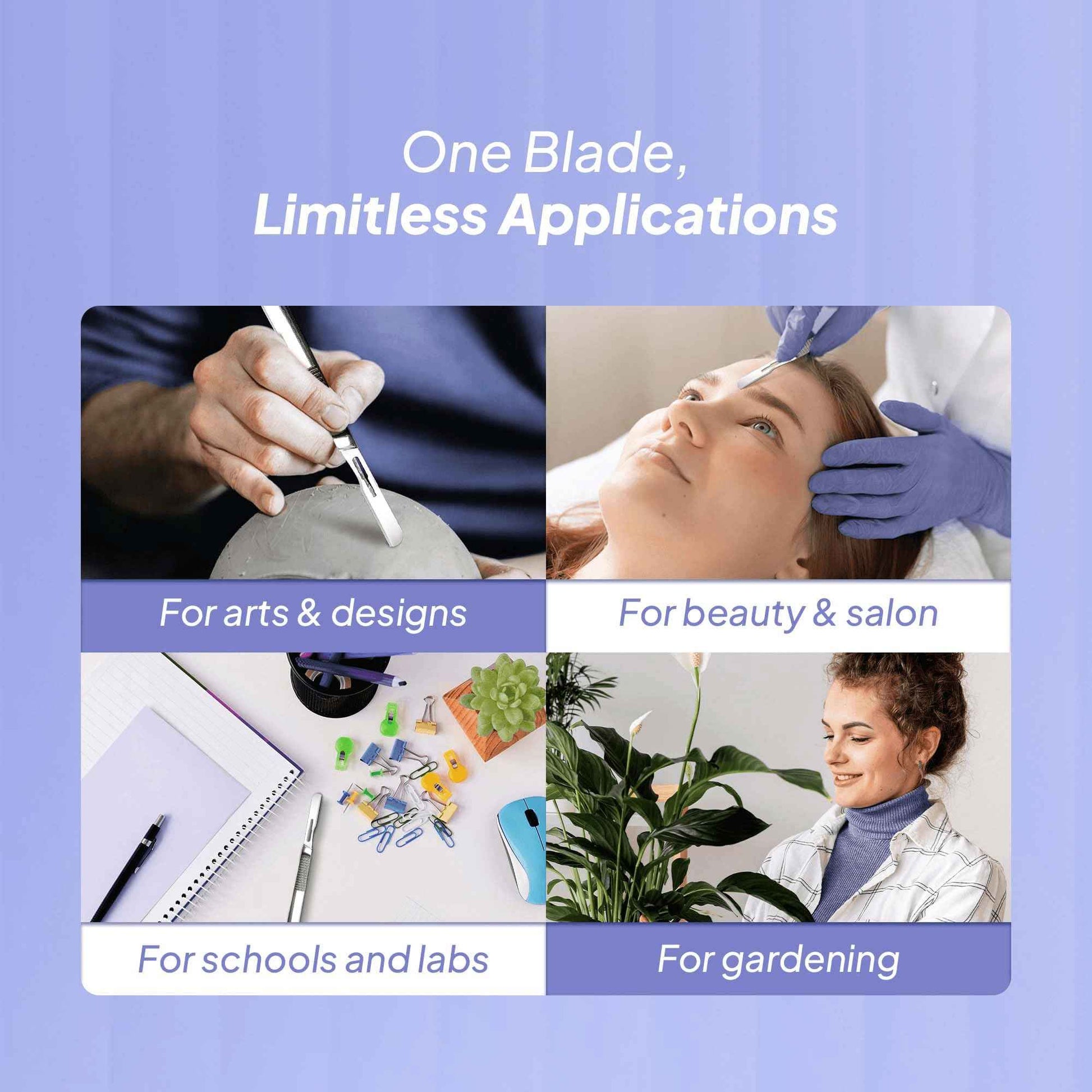 MyMed Disposable 14R Dermaplaning Razors - Pack of 20 Dermaplane Razor for Women Face, Dermaplane Scalpels Dermaplaning Tool for Face