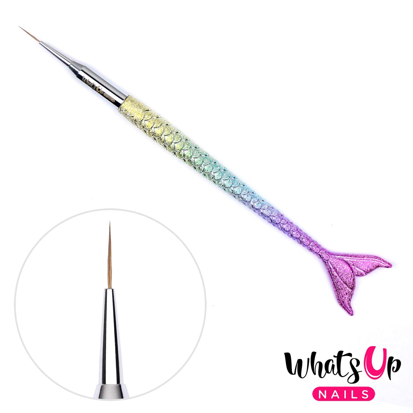 Whats Up Nails - Mermaid Brushes 4 Pack (#0, 1, 2, 3 Brushes)